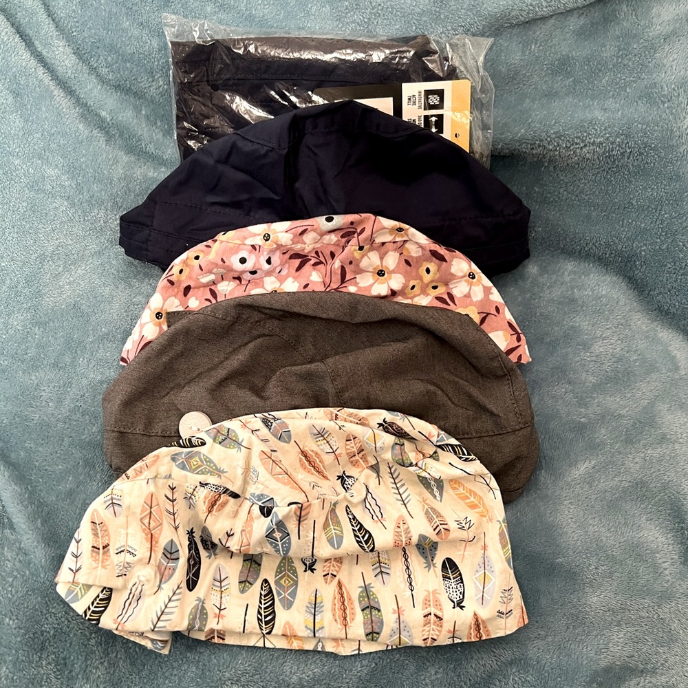 Scrub / surgical cap set of 5